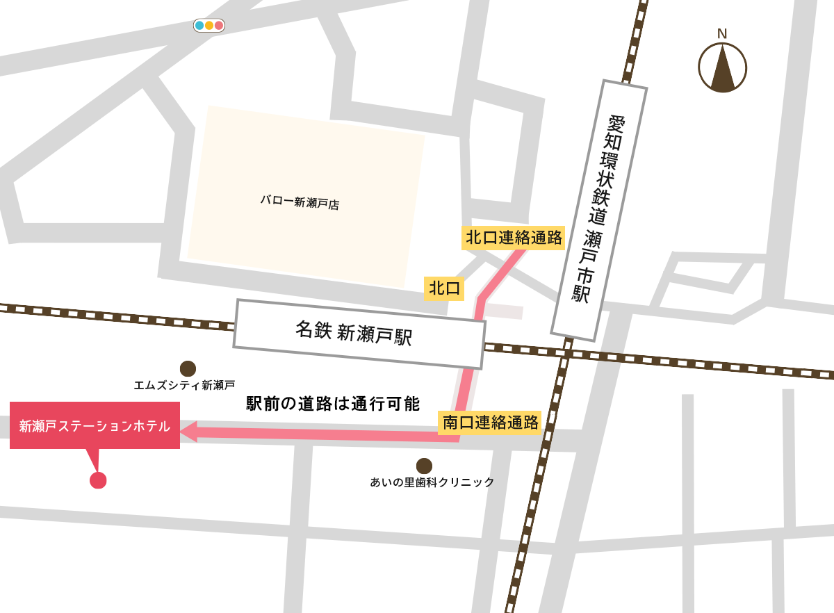 新瀬戸ステーションホテルマップ